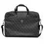 Mala para portátil GUESS GUCB15P4TK 16 polegadas preto Saffiano com logótipo 4G Triangle