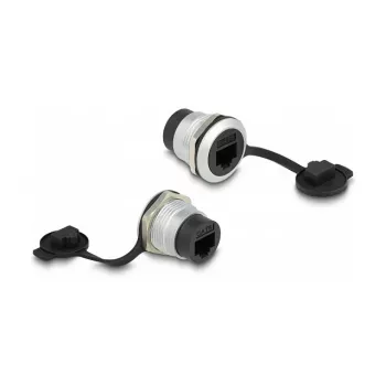 Tomada de encastrar DeLOCK RJ45 Cat.6 com tampa de proteção contra pó