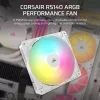 Ventoinha Corsair RS140 ARGB 14 cm branca 330-1700 rpm