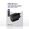 Fonte de alimentação QOLTEC 52377 GaN 30W saída 5–20V para dispositivos portáteis