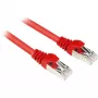Sharkoon Cabo de rede RJ-45 Cat6 S/FTP, 1 m, vermelho