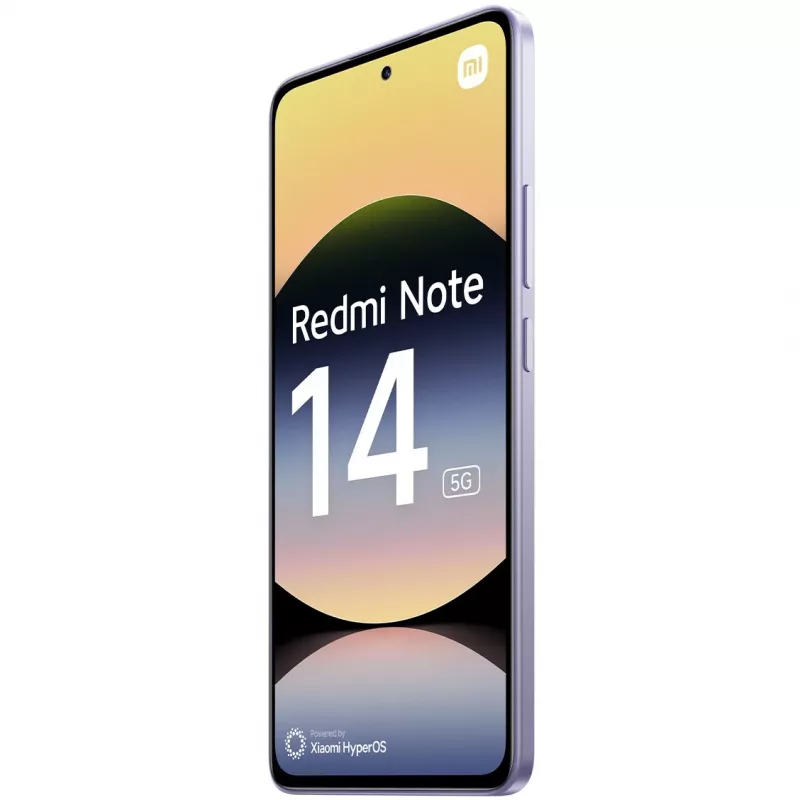 Smartphone Xiaomi Redmi Note 14 5G, 6,67 polegadas OLED, 8 GB RAM, 256 GB, lavanda, 5110 mAh