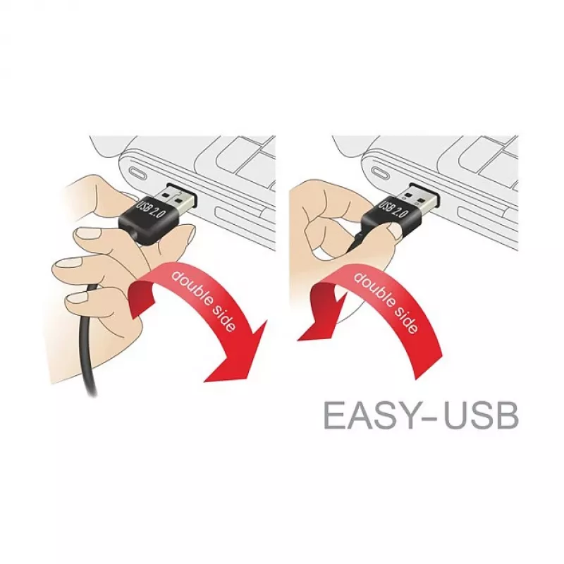 Cabo USB DeLOCK 83857 USB 2.0 3 m USB A Micro-USB B Preto
