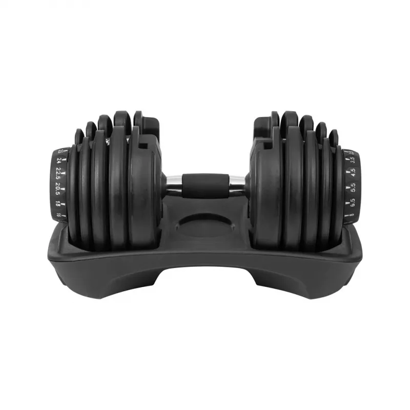 Haltere de ferro fundido ajustável Rebel RBA-2303 — até 24 kg, preto, peça única
