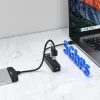 UNITEK uHUB Q4 USB 3.2 Gen 1 (3.1 Gen 1) Type-A 5000 Mbit/s Preto