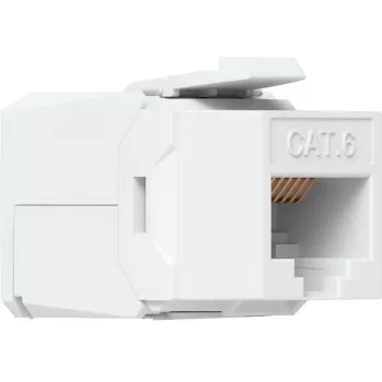 UBIQUITI CAT6 KEYSTONE JACK, PACOTE DE 12. KEYSTONE SEM FERRAMENTAS PARA LIGAR UMA FICHA ETHERNET CAT6 SEM UTILIZAR UMA FERRAMENTA DE INSERÇÃO (PUNCH-DOWN) OU DE CRIMPAGEM