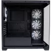 Caixa LC-Power MidiTower 715B preta USB3.2/Áudio sem fonte de alimentação SEAMLESS_X (LC-715B-ON)