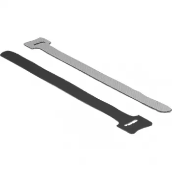 Fecho de velcro DeLOCK 18687 preto 10 unidades