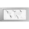 Relógio NeXtime B1009065 Time Zone, 39x90 cm, branco/prateado