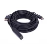 Cabo USB UNITEK Y-278 USB 2.0 10 m 2 x USB A USB A preto