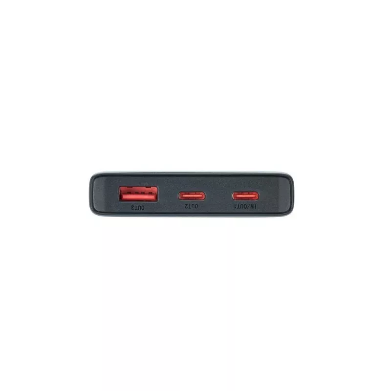 Powerbank Rivacase VA1021 10000mAh, saídas USB duplas, indicadores LED, carregador portátil compacto