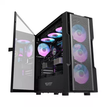 Caixa de computador Darkflash DK431 Mesh, ATX, preto