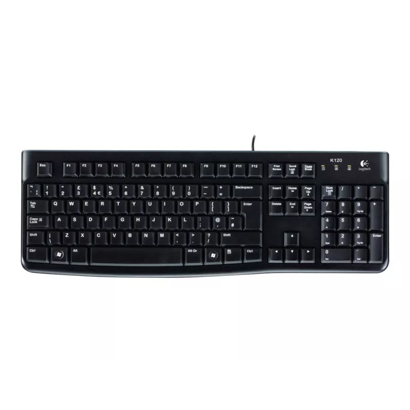 Teclado com fio Logitech K120