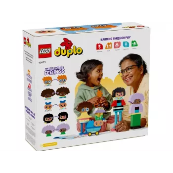 Brinquedo de construção LEGO DUPLO 10423 conjunto de pessoas para construir, 71 peças, a partir de 3 anos, figuras 260 mm de altura