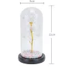 Rosa eterna em vidro Extralink Home, luz LED branca