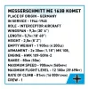 Blocos de construção Messerschmitt Me 163B Komet 543 peças