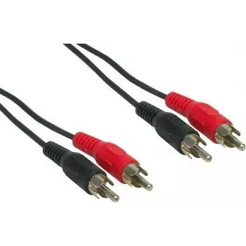 Cabo de áudio e+p B 33/2 2,5 m 2x RCA preto