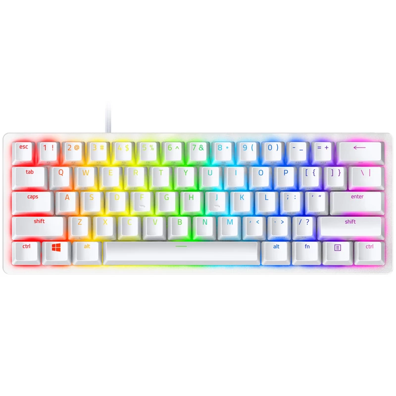 Teclado Razer Huntsman Mini Gaming USB QWERTY Inglês branco