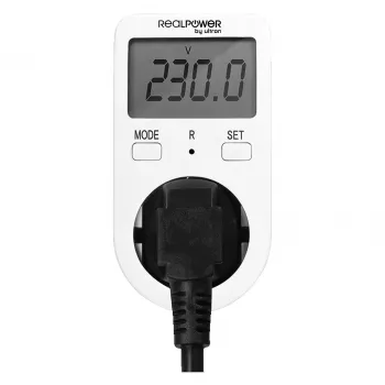 Medidor de consumo energético AC RealPower EM-1 Visor LCD 16A