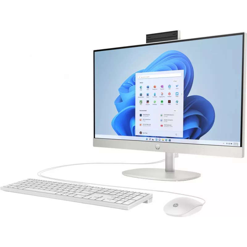 HP 24-cr0009ng AMD Ryzen™ 3 7320U 60,5 cm (23.8) 1920 x 1080 Pixel All-in-One-PC 8 GB LPDDR5-SDRAM 512 GB SSD Windows 11 Home Wi-Fi 6 (802.11ax) Branco (A04VWEA#ABD)