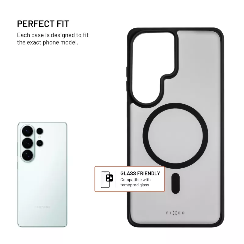 Fixed MagMisty | Cobertura traseira | Samsung | Galaxy S26 Ultra | Policarbonato/TPU | Preto