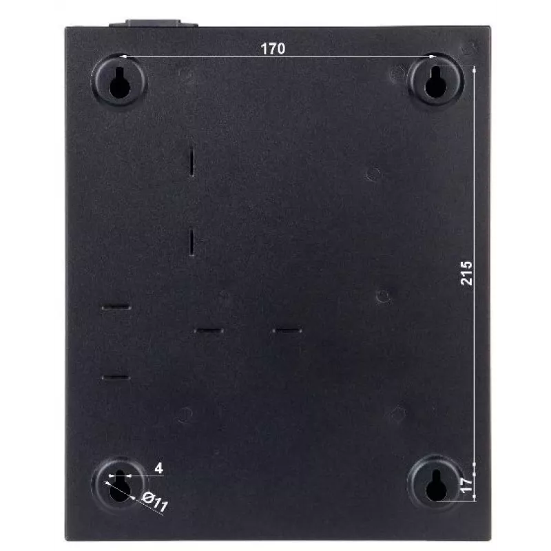 Controlador de acesso Hikvision DS-K2804 — preto, 237×285×69 mm