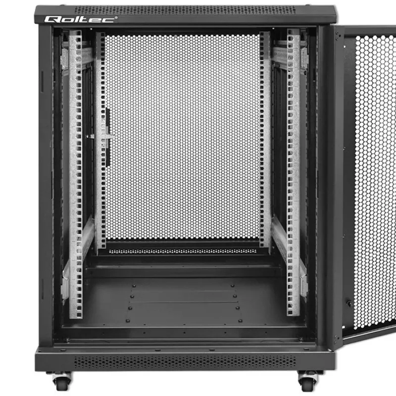 Armário rack 19 polegadas QOLTEC 54519 15U – caixa de rede/servidor, 15U de altura, montagem 19 polegadas