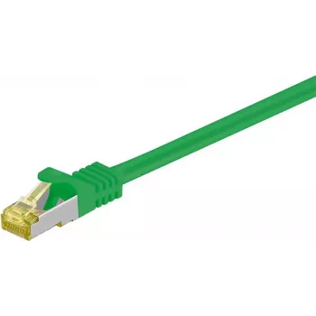 Wentronic goobay - Cabo patch - RJ-45 (M) para RJ-45 (M) - 30 m - SFTP, PiMF - Cabo Cat.7 bruto - sem halogéneos, moldado - Verde (91676)
