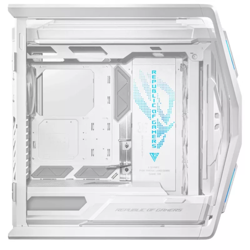 ASUS ROG GR701 Hyperion White, PC, Branco, ATX, EATX, micro ATX, Mini-ITX, Alumínio, Multi, Frontal