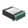 Cassete DeLOCK Fiber Optic HD MPO macho para 12× SC simplex fêmea 12 fibras monomodo 9/125 µm