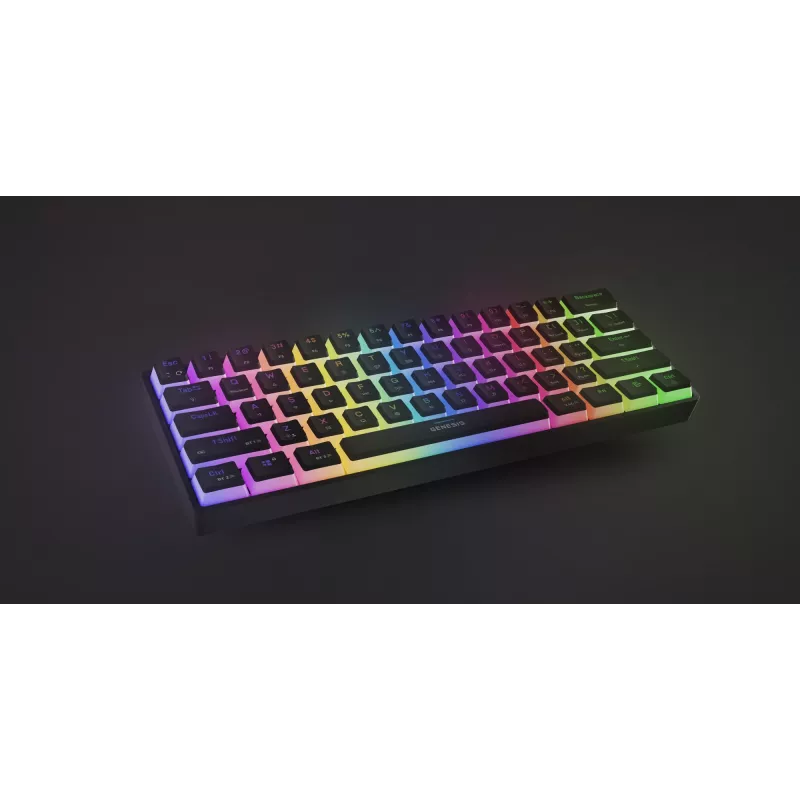 TECLADO GAMING GENESIS THOR 660 G2 US PRETO SEM FIOS RGB MECÂNICO GATERON BROWN