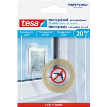 Fita de montagem TESA 77740-00000 1,5 m transparente 19 mm