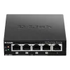 Switch de rede D-Link DGS-1005P/E não gerido Gigabit Ethernet (10/100/1000) Power over Ethernet (PoE) preto