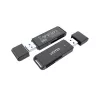 Leitor de cartões Unitek Y-9327A USB 3.2 Gen 1 Type-A — MicroSD/SD, 2 slots, 5000 Mbit/s, preto