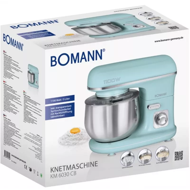 Robot de cozinha Bomann KM 6030 CB 1100 W 5 l cor menta