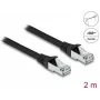 Cabo de rede DeLOCK RJ45 Cat.6A 2 m preto