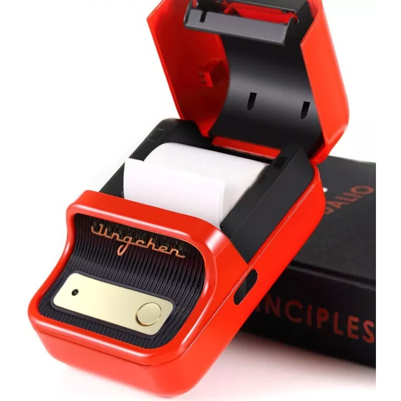 Impressora de etiquetas NIIMBOT B21S vermelho — impressora térmica Bluetooth compacta, largura de impressão 50 mm, 60 mm/s, bateria 1200 mAh