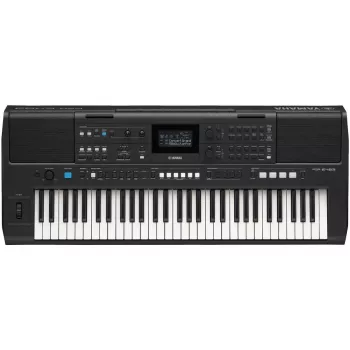 Teclado YAMAHA PSR-E483 — teclado arranger portátil de 61 teclas com sensibilidade ao toque e USB-MIDI