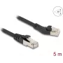 Cabo de rede DeLOCK RJ45 Cat.8.1 45° angular esquerda 5 m preto