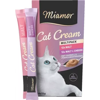 MIAMOR creme para gatos malte - snacks para gatos - 24x15 g