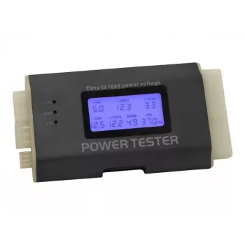 DeLOCK 18159 testador de fontes de alimentação III para ATX/BTX/ITX, preto/branco