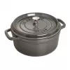 Staub La Cocotte redonda de ferro fundido 26 cm, cinzento grafite