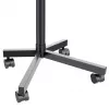 Maclean MC-949 suporte móvel com rodas para TV de 32–55 polegadas, VESA 75×75–400×400, máx. 25 kg, altura 149,5–154,5 cm, inclinação +5°, prateleira, preto