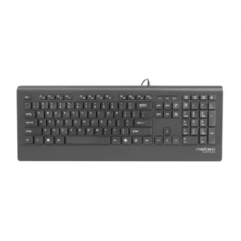 Natec Barracuda - teclado - US - preto - teclado - inglês US - preto