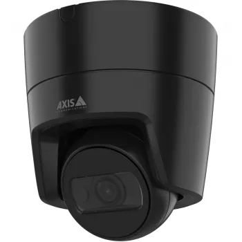 Câmara de vigilância AXIS M3125-LVE preta — câmara IP exterior, 1080p, PoE, H.264/H.265, condições de baixa luminosidade, resistente às intempéries