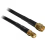 Cabo coaxial DeLOCK 10 m SMA m/f CFD200 preto