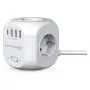 Extensão elétrica RealPower PowerBox 431 1,8 m 4 tomadas Interior Branco