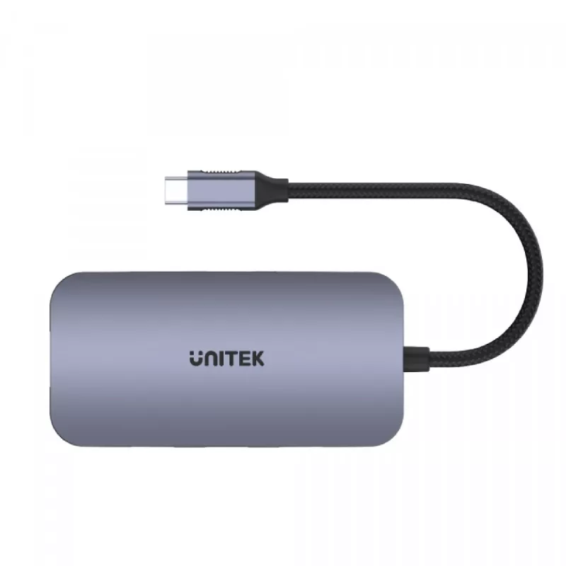 Hub de interface UNITEK D1071A USB 3.0 SuperSpeed 5 Gb/s prateado