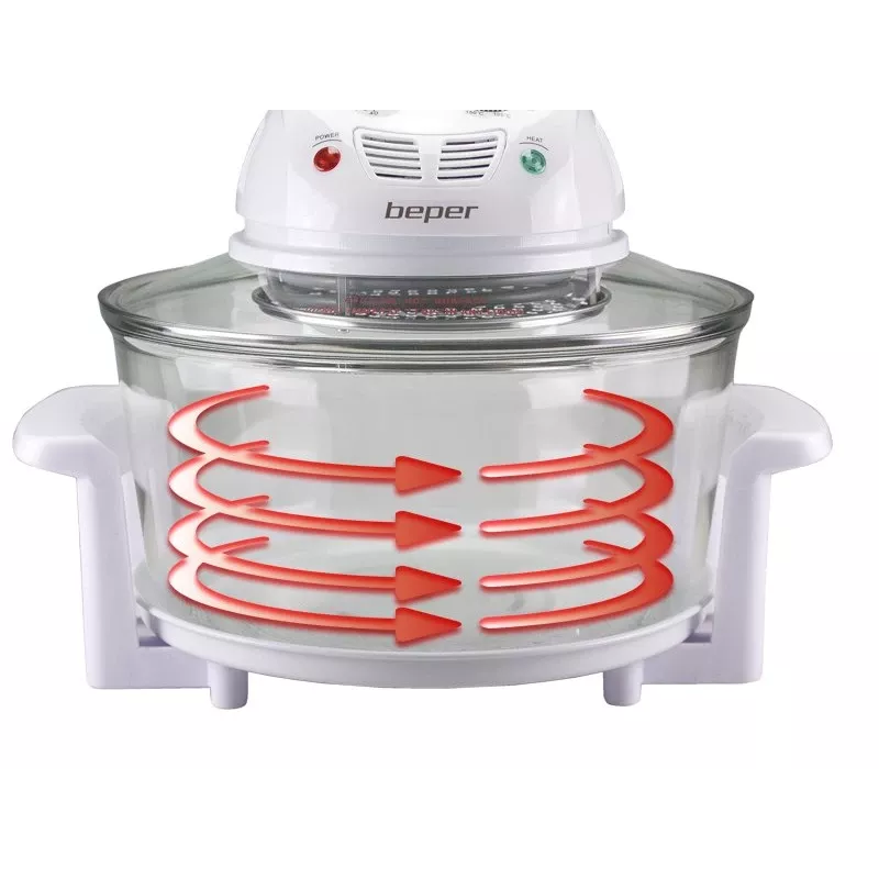 Vaporizador elétrico Beper BF.640 2 andares, temporizador ajustável, vaporizador de mesa