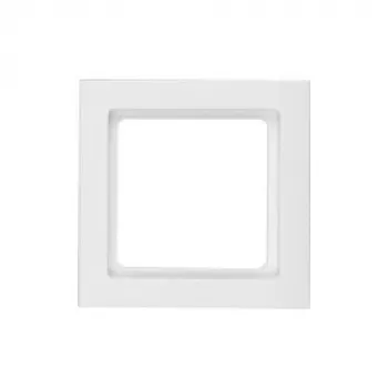 Moldura de cobertura / tampa de interruptor Hager (berker) modelo 10116099, branco, plástico, sem parafusos, 1 peça